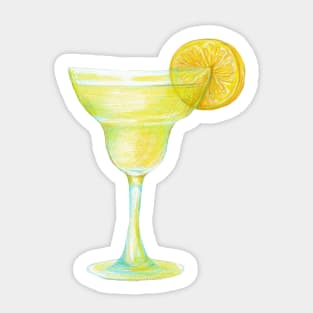 Beaker with lemon Sticker